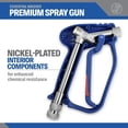 thumbnail image 4 of Pistola hidrolavadora corta Essential Washer con conexión giratoria de acero inoxidable | Compatible con cañón de espuma | Agua a alta presión de 4000 PSI, 4 of 5
