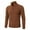 Light Brown, variant on Men's Quarter Zip Knit Sweater Slim Fit Long Sleeve Mock Neck Pullover Top