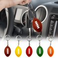thumbnail image 4 of Mini Keychain Pendant Simulation Realistic Rugby Decor Decorative Anti-fall Ornamental Rugby Key Ring Pendant Outdoor Supply, 4 of 10