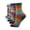 D, variant on Women's Casual 5 Pairs Printing Christmas Socks, Thick Warm Wool Ethnic Style Mid-Tube Sports Christmas Socks Multicolor