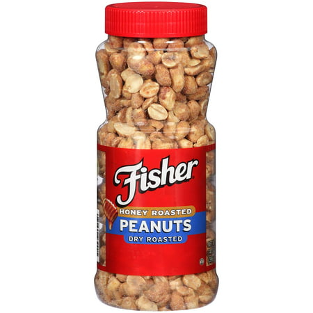 Fisher Snack Honey Roasted Peanuts, Golden Roast, 14