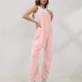 thumbnail image 4 of lmcalzta Womens Jumpsuits Summer Rompers Spaghetti Strap Camisole Pnats with Pockets Overall Outfits, 4 of 8