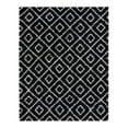 thumbnail image 3 of Unique Loom Trellis Shag Collection Area Rug - Ruth (7' 10" x 10' Rectangle Black and White/Ivory), 3 of 11