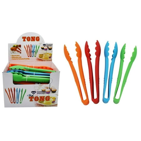 Diamond Visions 11-1511 Food Grade Plastic Tong Set of 4 in Assorted Colors (4 (Best Diamond Color Grade)