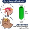 thumbnail image 6 of The Pencil Grip The Classics Soft Foam Pencil Grips, Ergonomic Writing Aid For Lefties And Righties, 1.5 Inch Long, Assorted Colors, 12 Count, 6 of 10