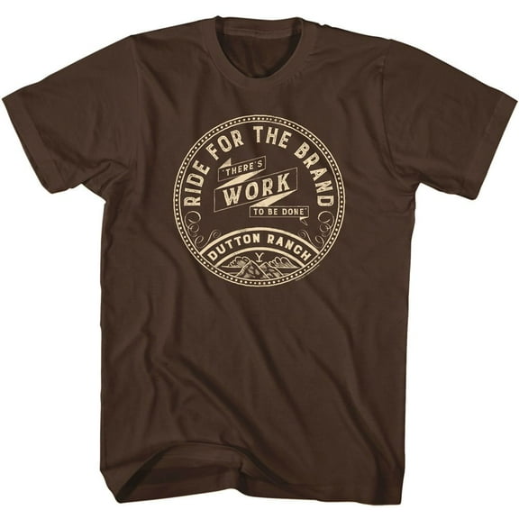 Yellowstone Ride For The Brand Hippie Dark Chocolate Adult T-Shirt