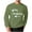 #303-Green, variant on Yusimy Men's Loose-Fit Letter Print Crew Neck Long Sleeve Casual Tee Fashion Trendy Style