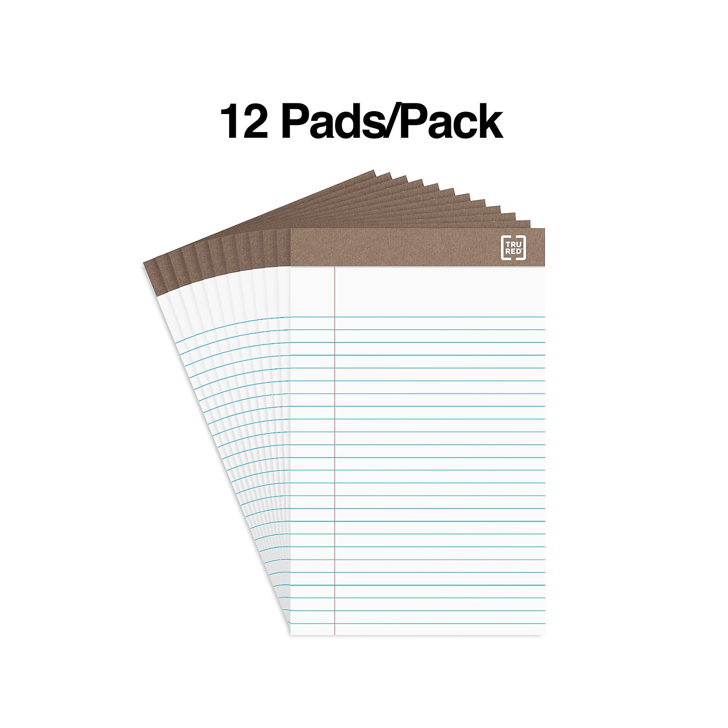 MyOfficeInnovations Notepads 5" x 8" Narrow White 50 Sheets/Pad 12 Pads/PK (18592STP) 491461