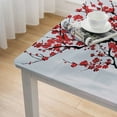 thumbnail image 4 of HAOXIT  Tablecloth, Plum Tree Blossoms Japanese Spring Traditional Festival Seasonal Celebration Print, Dining Room Kitchen Rectangular Table Cover 44''x44'', 4 of 7