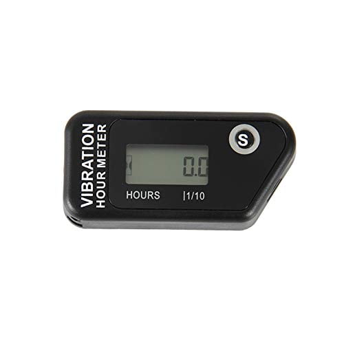 Jayron Vibration Activated Hour Meter Digital Self Powered Wireless,Resettable Job Timer,User Lock,Use for Generator