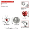 thumbnail image 5 of Fasjewly I Love You to The Moon and Back Necklace,S925 Sterling Silver Heart Birthstone Necklace, Moon and Star Pendant Necklace Christmas Birthday Anniversary Jewelry Gifts for Women / Wife /Mom, 5 of 11