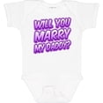 thumbnail image 3 of Inktastic Will You Marry My Daddy (purple) Boys or Girls Baby Bodysuit, 3 of 5