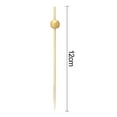thumbnail image 7 of Sunjoy Tech 100Pcs Fancy Bamboo Cocktail Picks with Gold Ball End Biodegradable Environmentally Friendly Bamboo Fruit Fork, 7 of 7