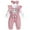 Pink, variant on Karoyedx Baby Girl Clothes Toddler Girl Outfits Girl Summer Clothes for Girl Ruffle Shirt Pants Cute Headband 3PCS Red Size,3-6 Months