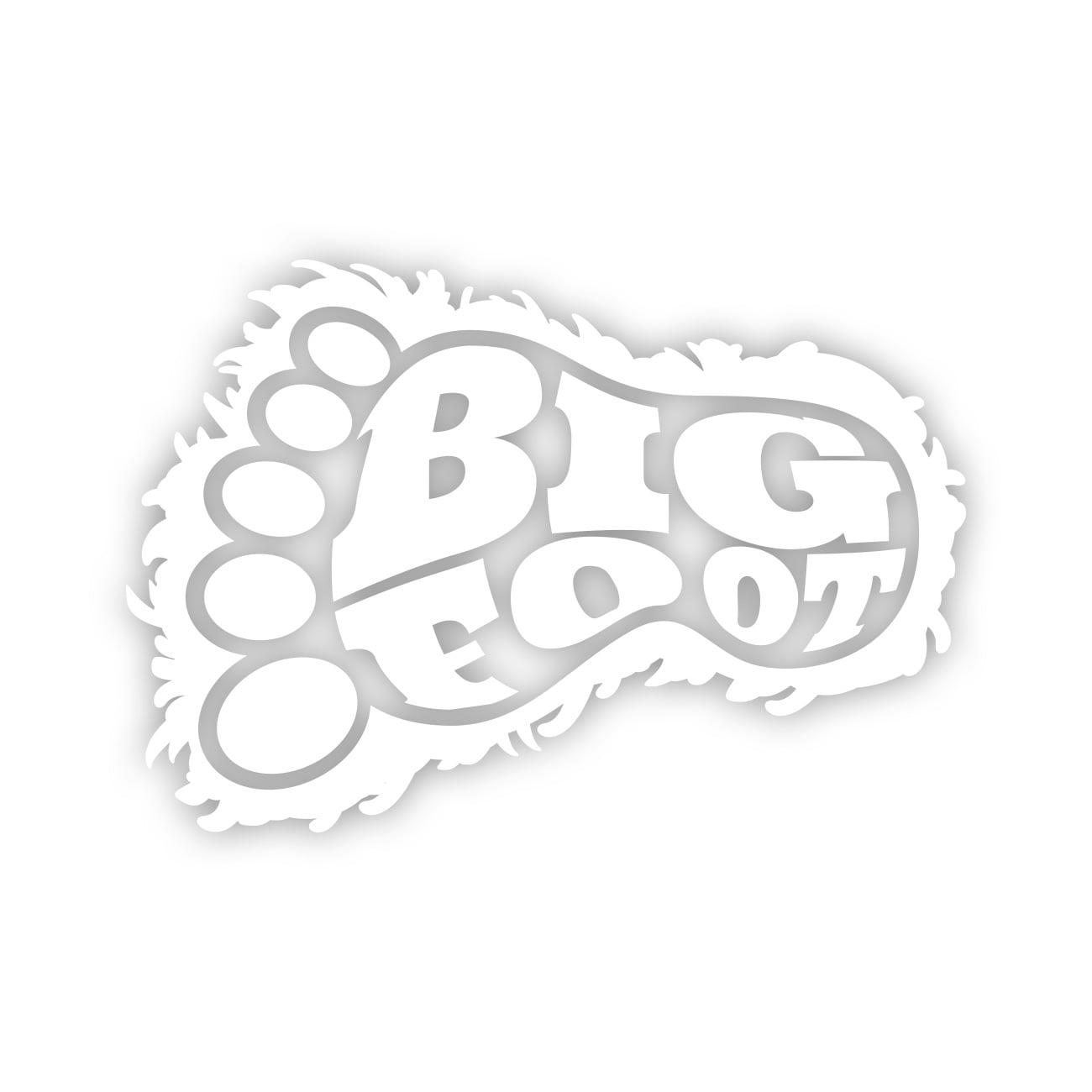 Bigfoot Foot Print Sticker Decal Die Cut - Self Adhesive Vinyl