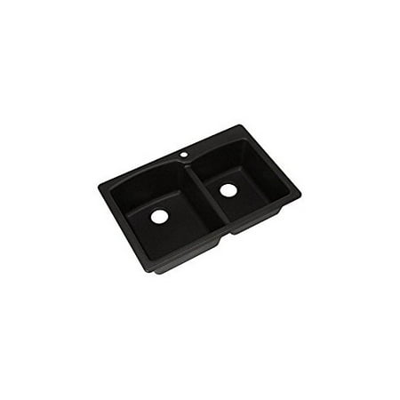 FRANKE KITCHEN SYSTEMS LLC EOOX33229-1 Onyx22x33 Double Bowl Sink