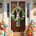 thumbnail image 4 of CaiYueKe Easter Door Cover Curtain Decoration Spring Holiday Party Decor for Home Front Door Wall Hanging Welcome Sign with Bunny Eggs Floral Pattern Festive Celebration Indoor Outdoor Seasonal, 4 of 7
