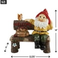 thumbnail image 6 of Garden Gnome Greeting Welcome Sign Statue, 6 of 7
