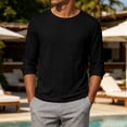 thumbnail image 2 of zbxnLI Long Sleeve T Shirts for Men Comfy Workout Athletic Tee Tops with Pockets Comfort Breathable Soft Tshirt, 2 of 7