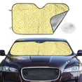 thumbnail image 2 of Kdxio Daisies Flowers Print Windshield Sun Shade,UV Rays and Sun Heat Protection,Sunshade for Car Windshield,Car Shade Front Windshield - Small, 2 of 6