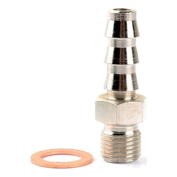Turbo Water Adapter Barb Fitting M12x1.5 to 3/8" (9.5mm) Hose Barb Volvo / Saab