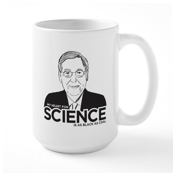 CafePress - Mitch Mcconnell Science Large Mug - 15 oz Ceramic Large White Novelty Mug