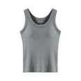 thumbnail image 4 of Women's Tanks & Seamless Ribbed with Built-In Bra Support for Daily Layering and Casual Wear Soft Stretch Tank Top for All Seasons, 4 of 4