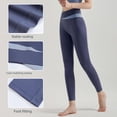 thumbnail image 2 of Pantalones de yoga cruzados de cintura alta para mujer, pantalones deportivos de secado rápido para adelgazar, levantamiento de caderas y abdominales, para fitness y otoño, 2 of 6