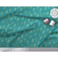 thumbnail image 2 of Soimoi Green Polyester Crepe Fabric Leaves Print Fabric by the Yard 42 Inch Wide, 2 of 3