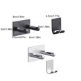 thumbnail image 2 of Moyic Soporte para secador de pelo, soporte de pared de aleación de aluminio para baño, estante para secador de pelo, ahorro de espacio, organizador Almacenamiento y organización del hogar Negro Moyic HA066259-02, 2 of 6