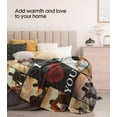 thumbnail image 6 of Custom Blanket with Photos Text Customized Picture Blankets, Personalized Throw Blanket for Kid Adult Mother Father Friend Lovers Pet, Custom Gifts for Halloween Christmas Valentines Birthday 40*50 In, 6 of 6