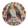 thumbnail image 2 of JEUXUS Mexican Otomi Birds Floral Round Tablecloth Circular Table Cloths Cover Washable Polyester Tabletop Runner for Kitchen Party Picnic Dining Decor, 2 of 7
