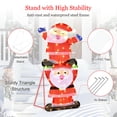 thumbnail image 5 of Topbuy LED Double Santa Yard Sign Santa Christmas Decoration W/ String Lights & Stakes, 5 of 10