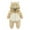 Khaki, variant on Baby Snowsuit Hoodie Bear Ear Infant Romper Newborn Outfit Warm Baby Girl Winter Clothes 12-18 Months