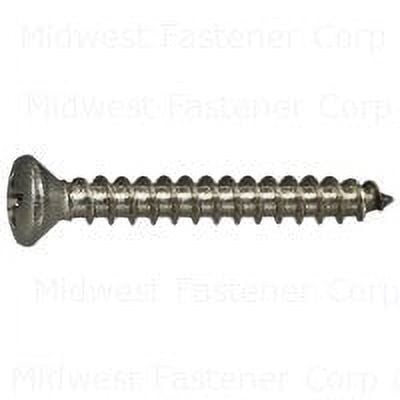 #10 x 1-1/2" 18-8 Stainless Steel Phillips Oval Head Sheet Metal Screws SMSOSS-161