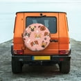 thumbnail image 7 of DouZhe Waterproof Spare Tire Cover, Cute Pets Dogs Funny Animals Prints Adjustable Wheel Covers Fit for Jeep Trailer RV SUV Car, 16 inch, 7 of 7