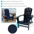 thumbnail image 3 of Sunnydaze Coastal Bliss Fir Adirondack Chair - Navy Blue, 3 of 7