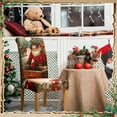 thumbnail image 4 of 6 Pcs Christmas Dining Chair Covers Removable Washable Stretch Christmas Chair Covers with Santa Claus Elk Snowman Chair Protector Slipcovers for Xmas Kitchen Holiday Party Home Decor, 4 of 7
