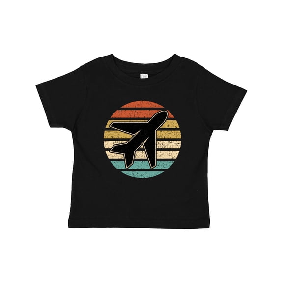 Inktastic Airplane Pilot Vintage Sunset Boys or Girls Toddler T-Shirt