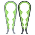 thumbnail image 3 of Tin Opener, 2Pcs 4 In 1 Multifunctional Jar Opener Durable  For Bottles Black Green + Gray Green, 3 of 8