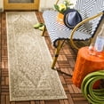 thumbnail image 3 of Safavieh Beach House Mai Traditional Outdoor Area Rug, Beige/Cream, 6'7" x 6'7" Round, 3 of 11