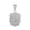White, variant on 10k Two-Tone Rose Gold Saint Michael Protect Us Shield Pendant / Necklace (PENDANT ONLY)