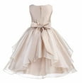 thumbnail image 2 of Ekidsbridal Satin Ruffles Organza Flower Girl Dress Elegant Wedding Pageant Birthday Party Formal Evening Gown 012S 10, 2 of 3