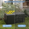 thumbnail image 6 of Soonbuy 100 Gallon Resin Deck Box, Lockable Waterproof Outdoor Storage Box for Patio and Pool, Large Outside Storage Container for Cushions, Package Delivery, Garden Tools, 6 of 7