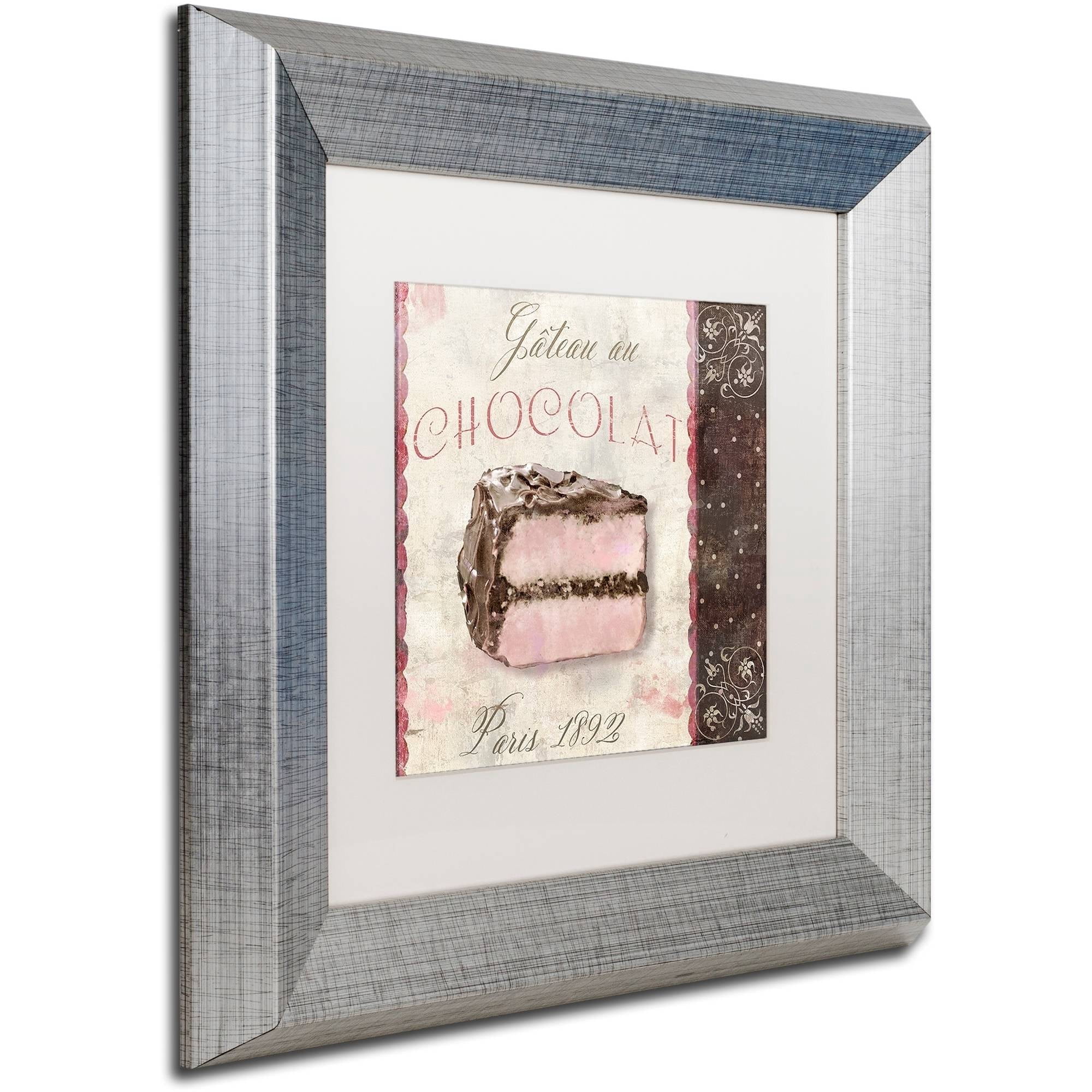 Trademark Fine Art "Patisserie XI" Canvas Art by Color Bakery White Matte, Silver Frame