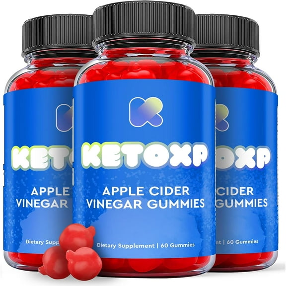 (3 Pack) KetoXP Keto ACV Gummies - Apple Cider Vinegar Supplement for Weight Loss - Energy & Focus Boosting Dietary Supplements for Weight Management & Metabolism - Fat Burn - 180 Gummies