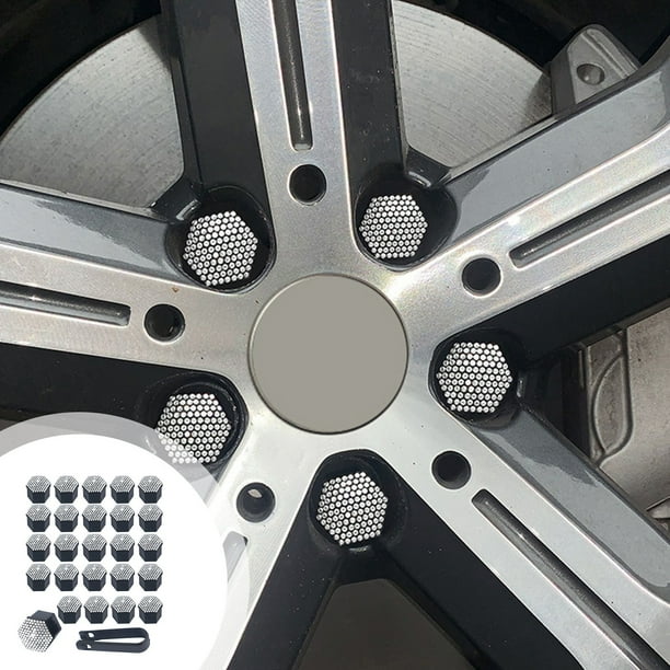 Diamond Studded Car Tire Nut Cover Car Wheel Hub Decorative Cover Diamond Studded Car Tire Screw Cap