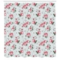 thumbnail image 3 of Ambesonne Romantic Shower Curtain, Spring Flowers Roses, 69"Wx84"L, Almond Green Pale Pink, 3 of 3