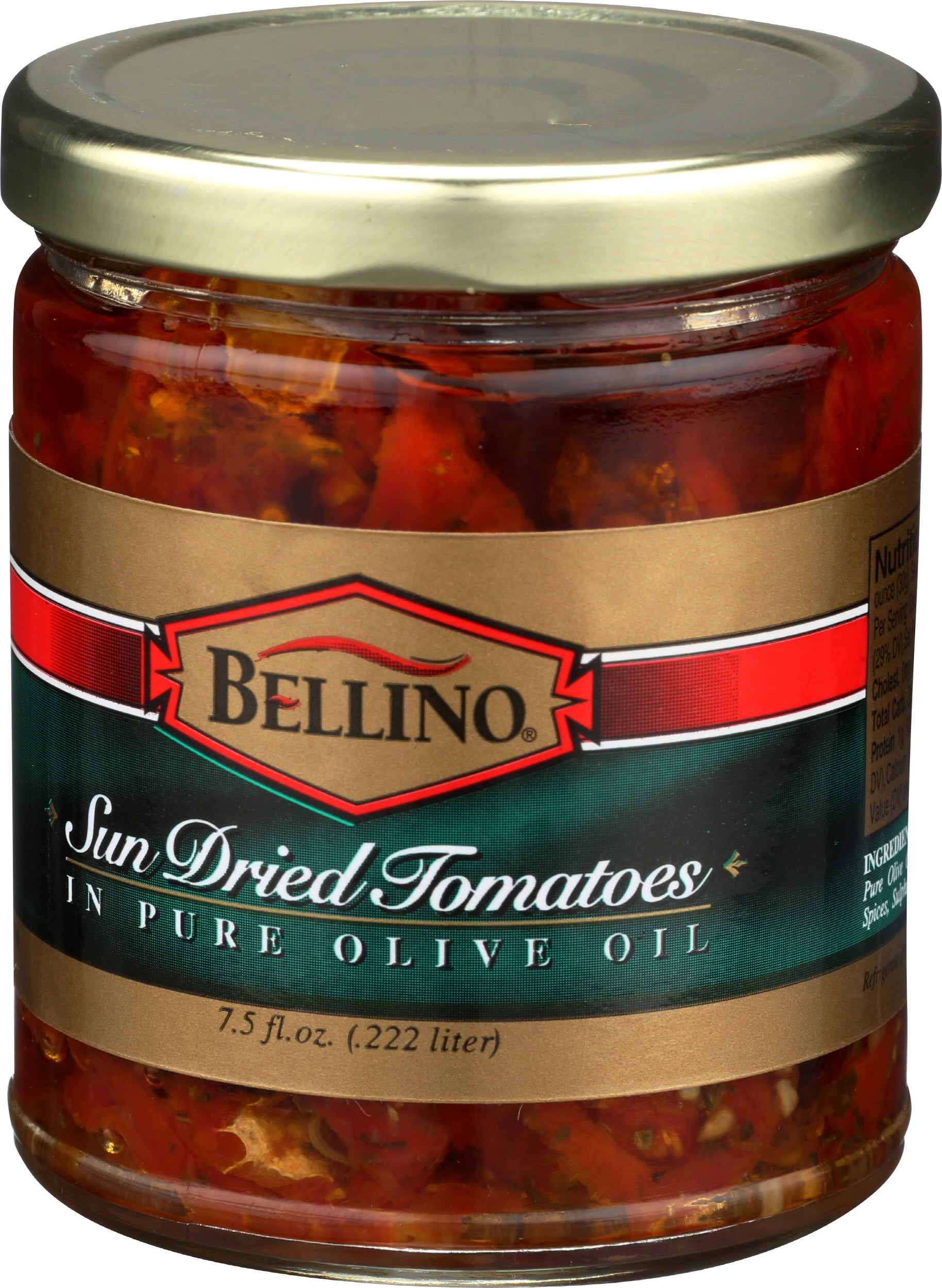 (Pack of 12) Bellino Sun Dried Tomatoes in Pure Olive Oil, 7.5 oz