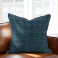 thumbnail image 5 of Throw Pillow Covers 20x20 Inch, Steel Blue Coastal Decorative Pillow Cases for Couch Sofa Bed, Farmhouse Vintage Solid Color Cotton Linen Square Home Decor Pillowcases with Hidden Zipper, 5 of 9